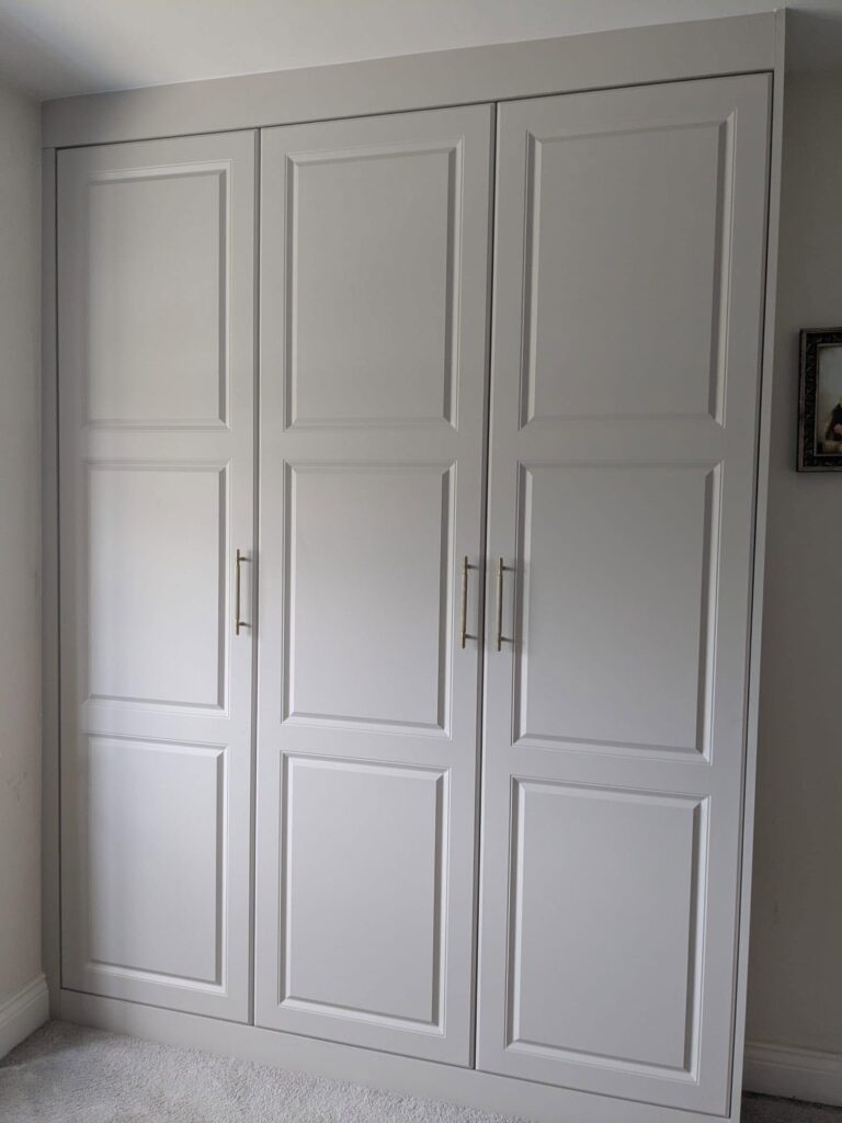 Bespoke fitted wardrobe installation in a Gosforth home by Interiors by Build NE