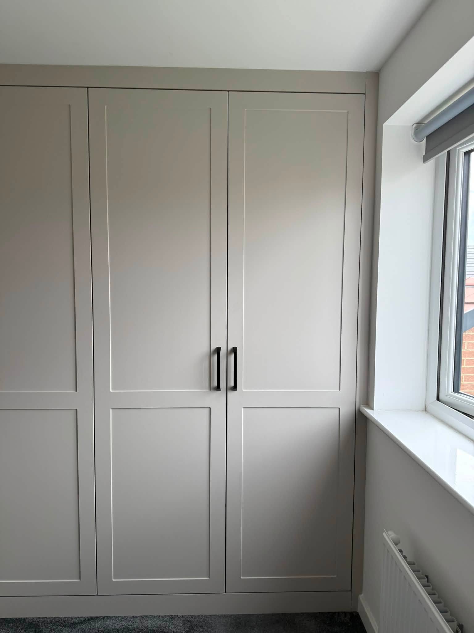 Bespoke fitted wardrobes built for a home near Blyth by Interiors By Build NE