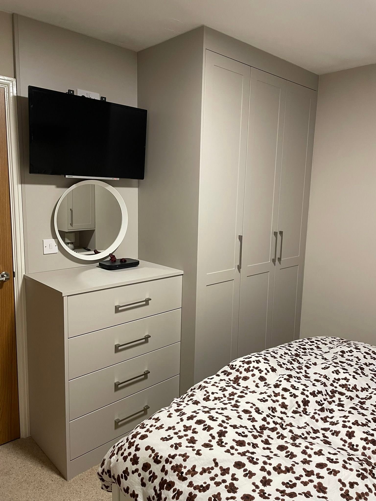 Bespoke fitted wardrobe storage in a Blyth home by Interiors By Build NE